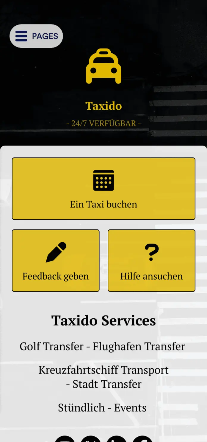 Taxi Buchung App