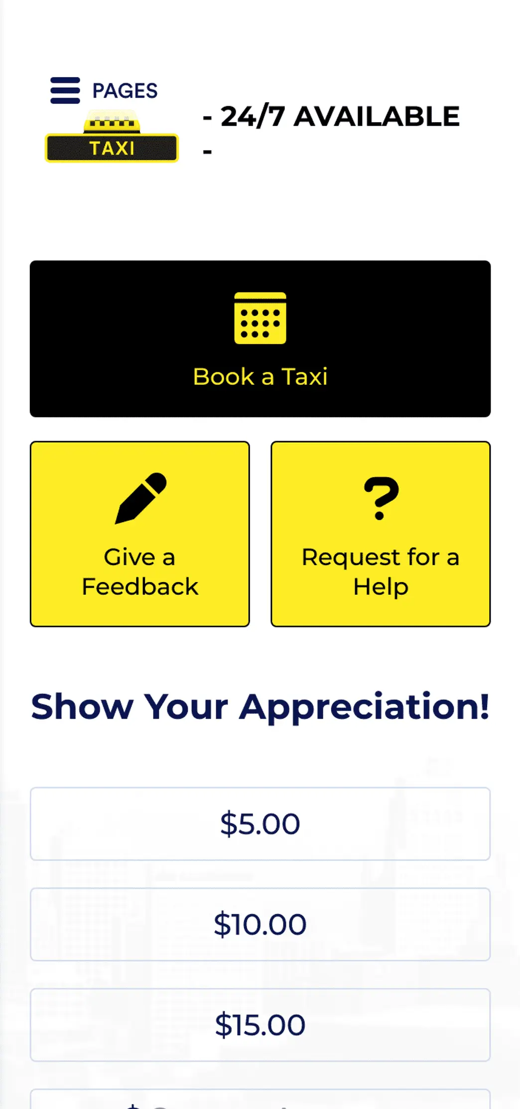 Taxi Tip App