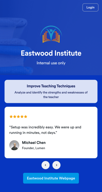 Teacher Observation App Template