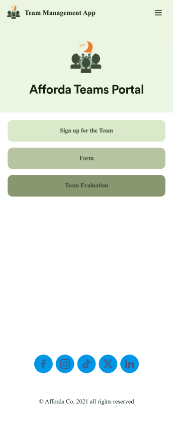 Team Management App Template
