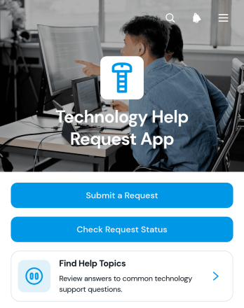 Technology Help Request App Template