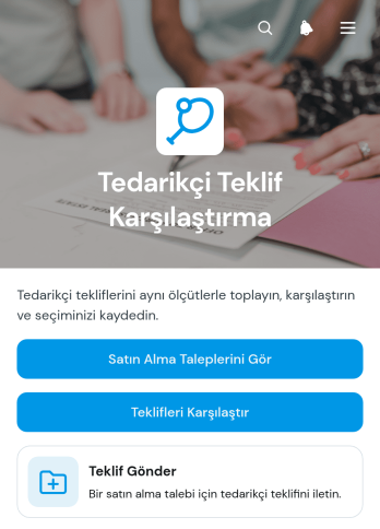 Tedarikçi Teklif Karşılaştırma Uygulama Șablonu