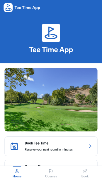 Tee Time App Template
