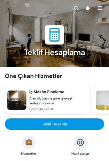 Teklif Hesaplama Uygulama Șablonu