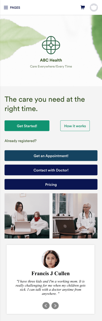 Telehealth App Template