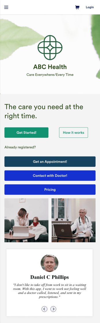 Telehealth App Template