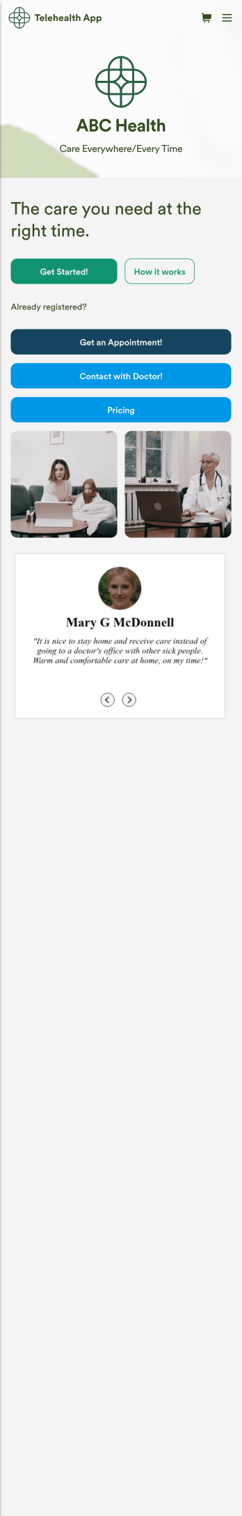 Telehealth App Template