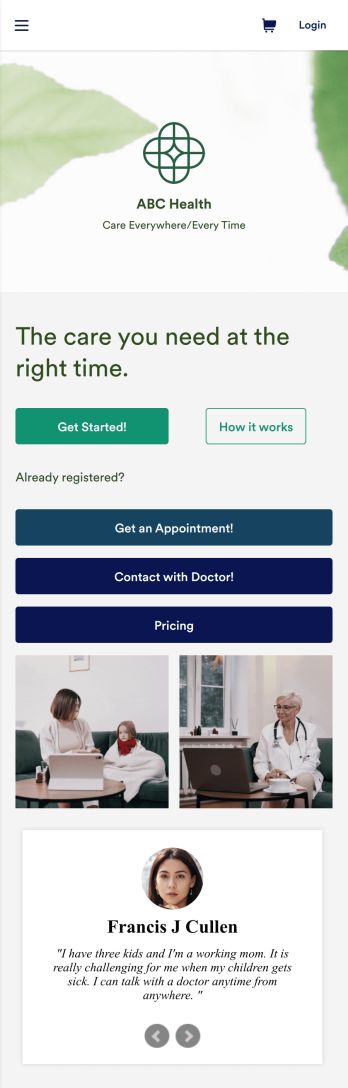 Telehealth App Template