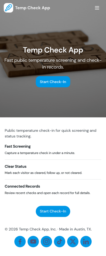 Temp Check App Template