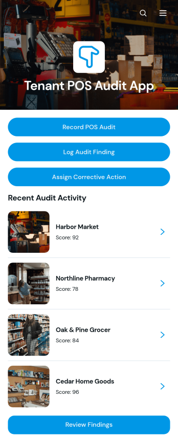 Tenant POS Audit App Template