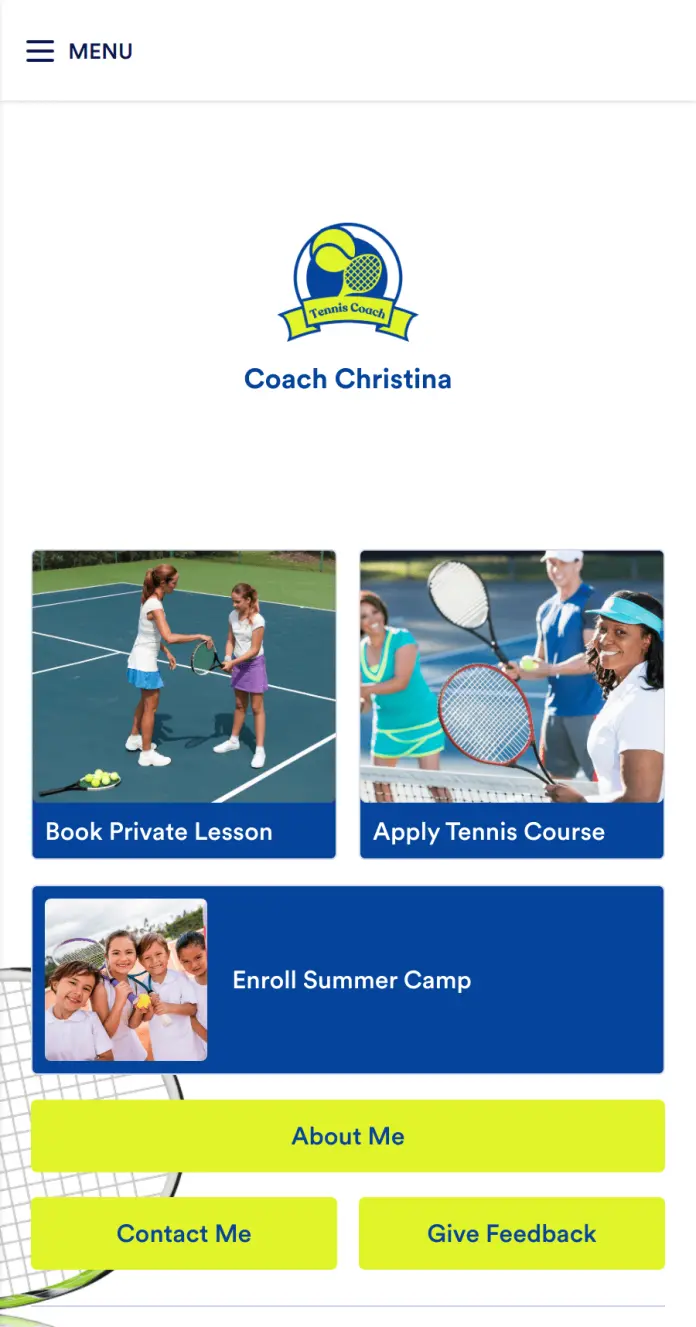 Tennis Coach App