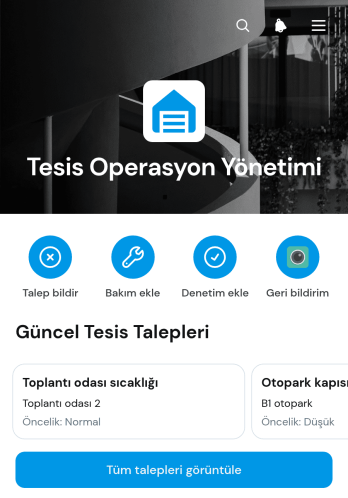 Tesis Operasyonları Yönetim Uygulama Șablonu