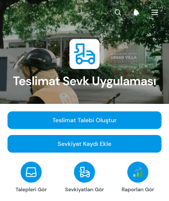 Teslimat Sevk Uygulama Șablonu