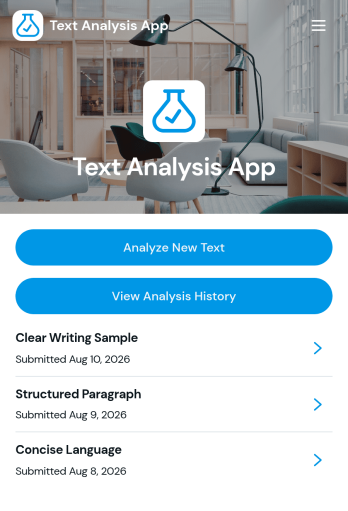 Text Analysis App Template