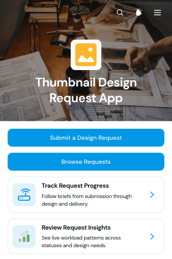 Thumbnail Design Request App Template