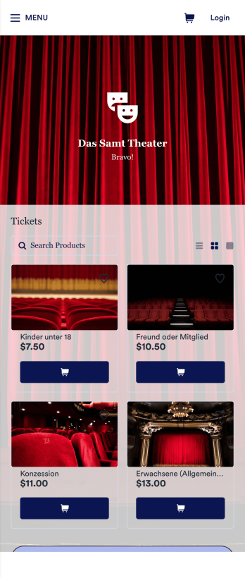 Ticket Verkauf App Template