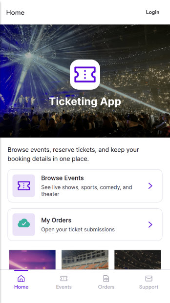 Ticketing App Template