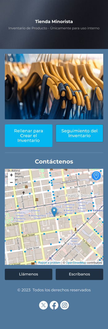 Tienda Minorista App Template