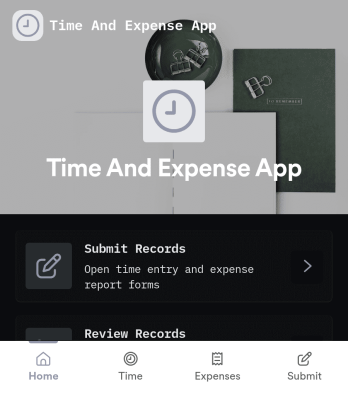 Time and Expense App Template
