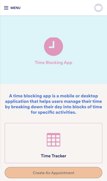 Time Blocking App Template