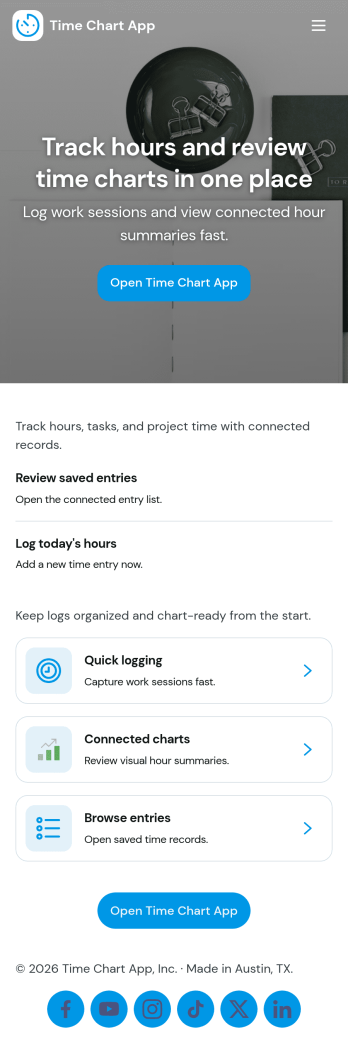 Time Chart App Template