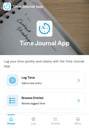 Time Journal App Template