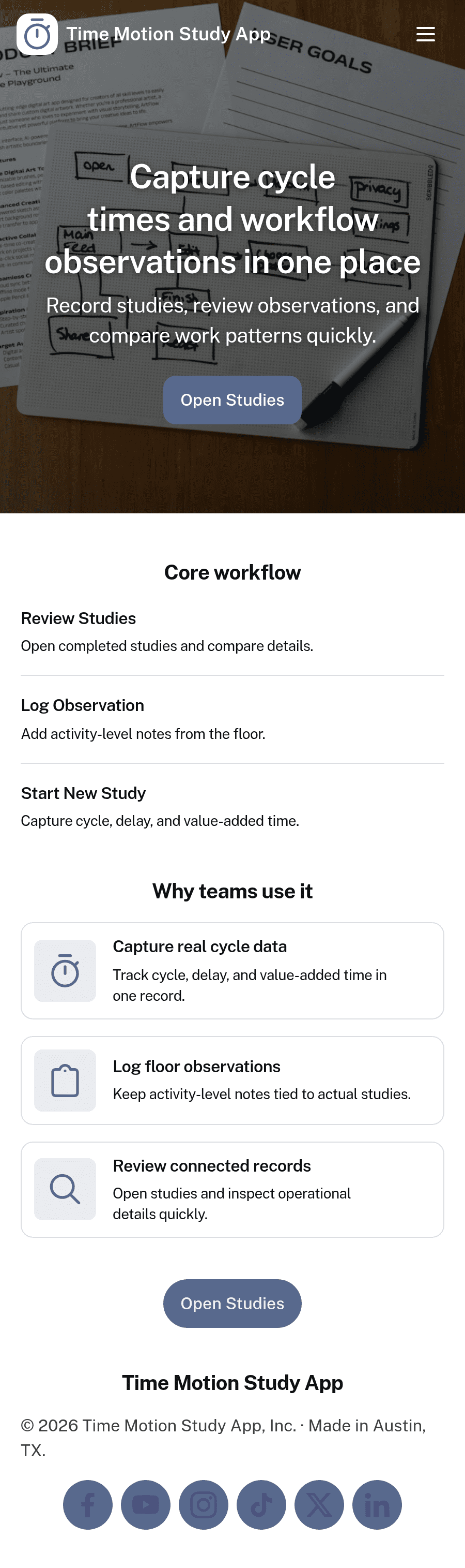 Everytime App Time Motion Study App Template | Jotform