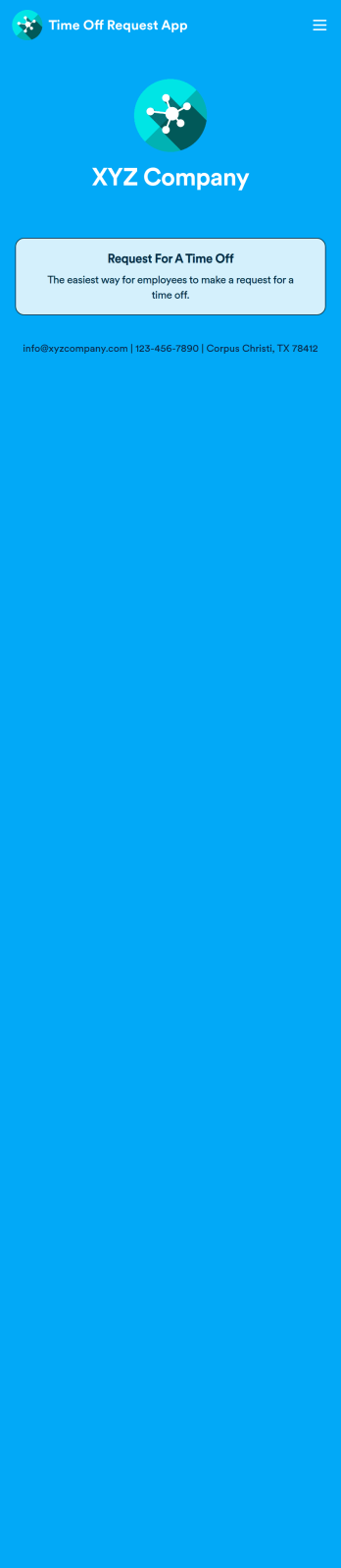 Time Off Request App Template