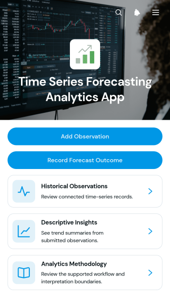 Time Series Forecasting Analytics App Template
