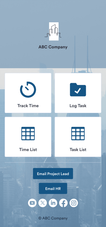Time Tracker App Template