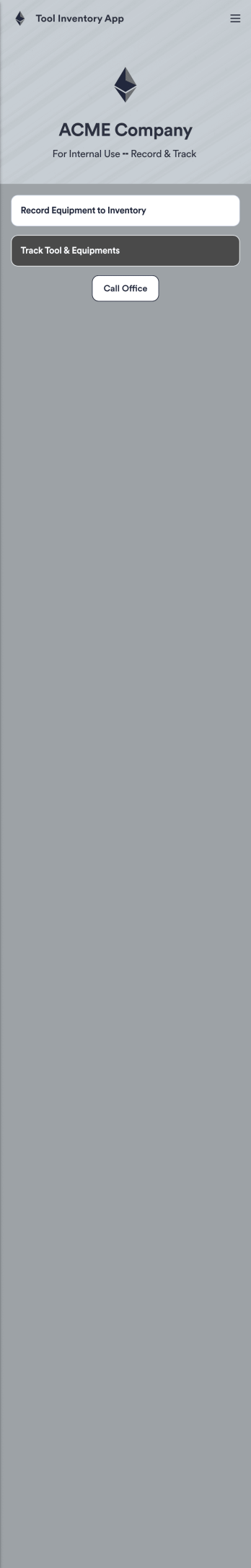 Tool Inventory App Template
