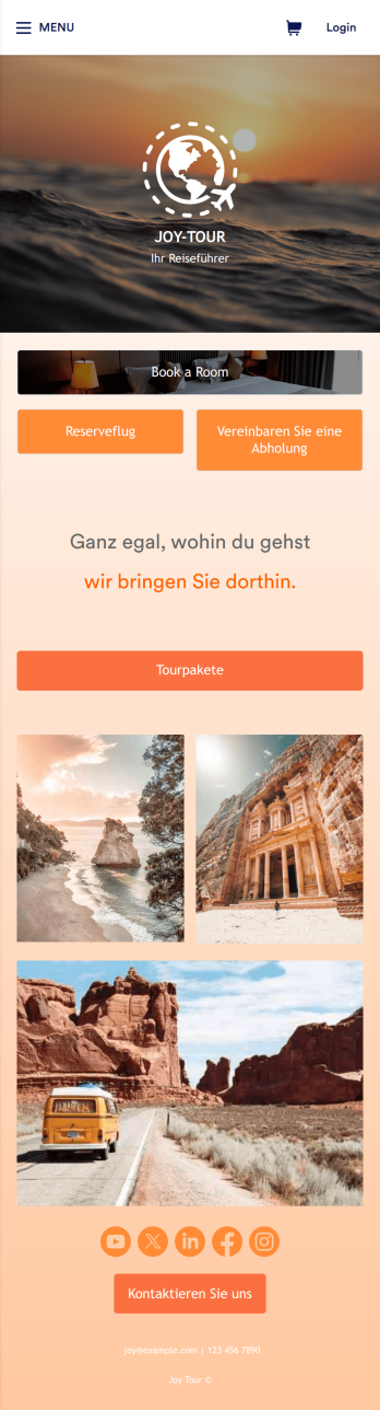 Touring App Template