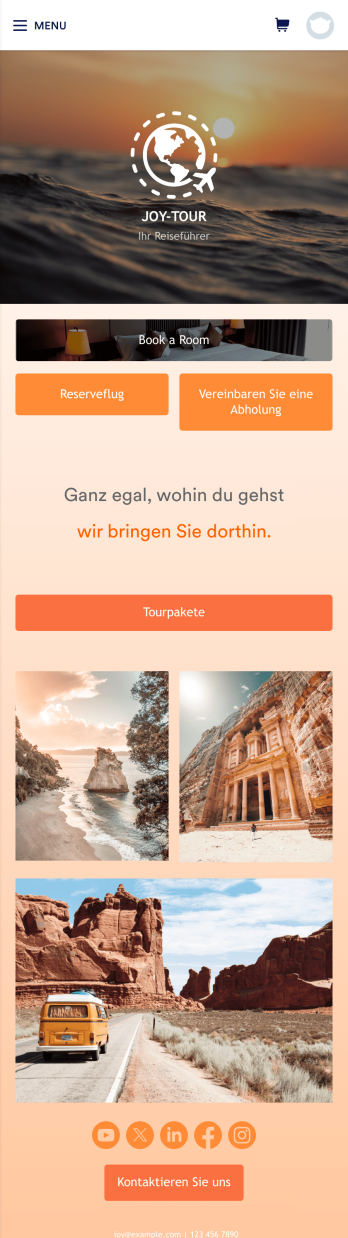 Touring App Template
