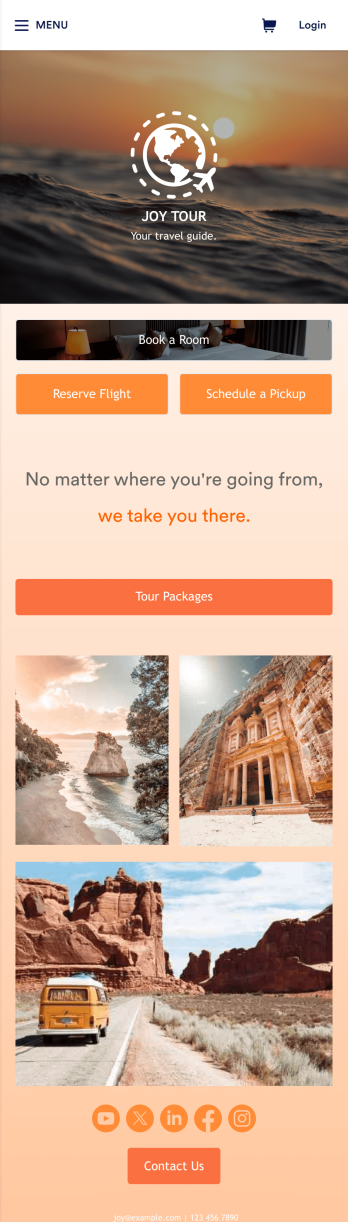 Touring App Template