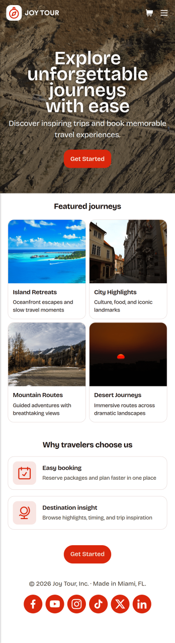 Touring App Template