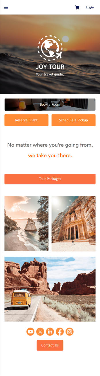 Touring App Template