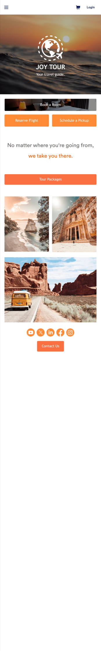 Touring App Template