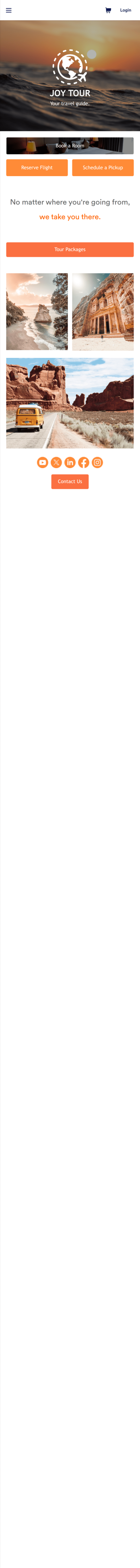 Touring App Template