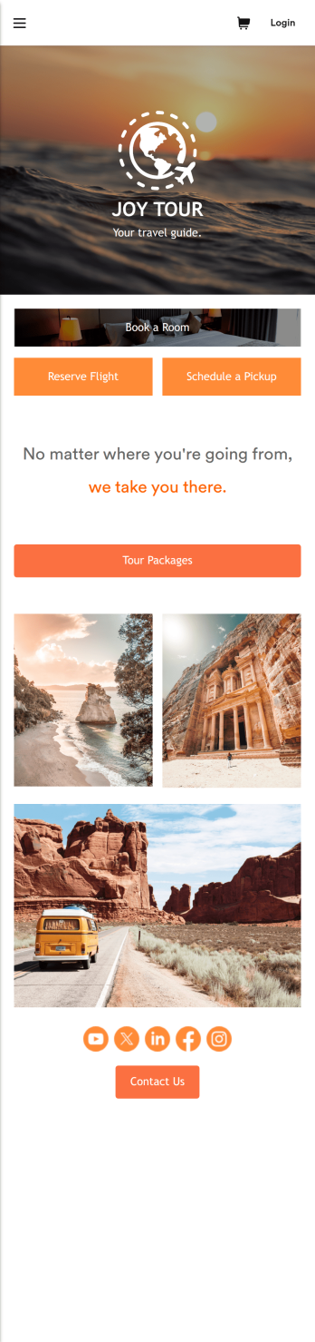 Touring App Template