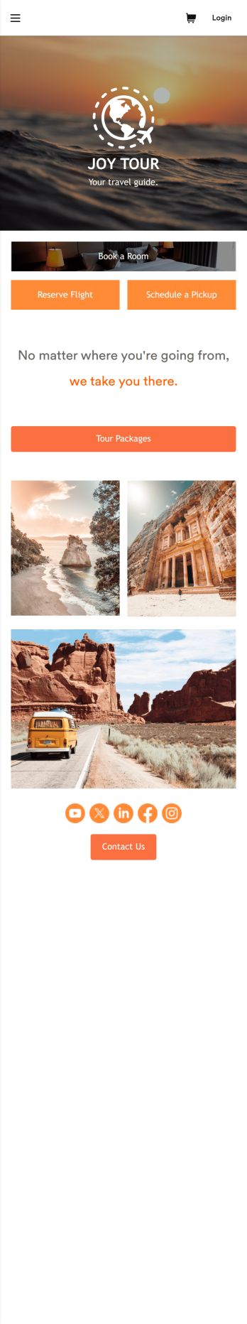 Touring App Template