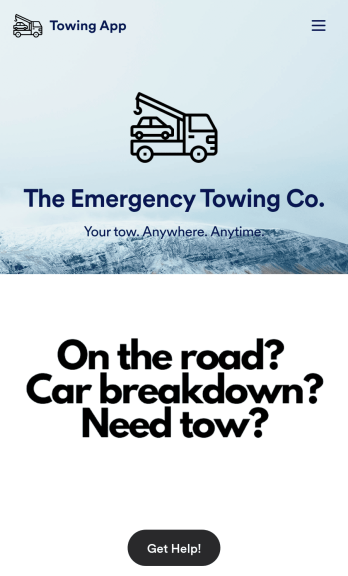 Towing App Template