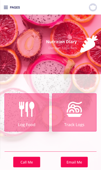 Track Nutrition App Template