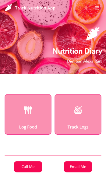 Track Nutrition App Template