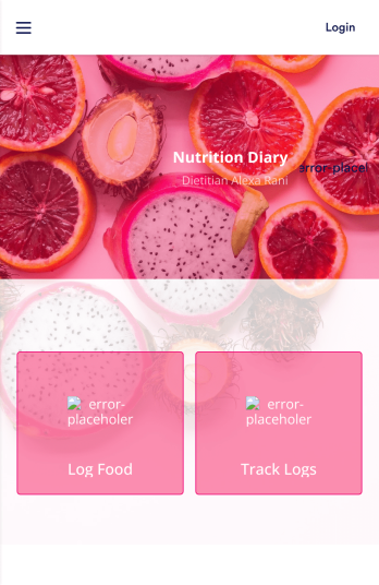 Track Nutrition App Template
