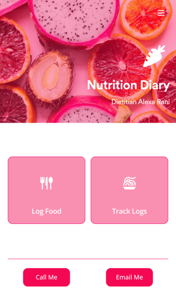 Track Nutrition App Template