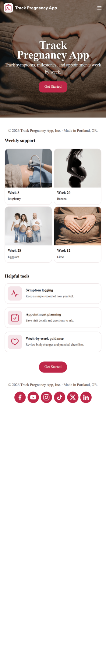 Track Pregnancy App Template