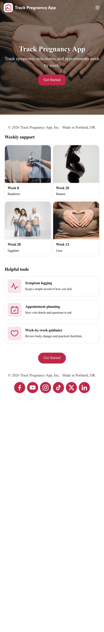 Track Pregnancy App Template
