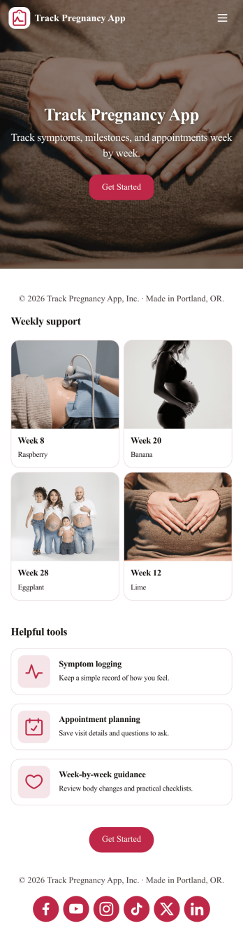Track Pregnancy App Template