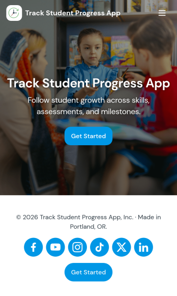 Track Student Progress App Template