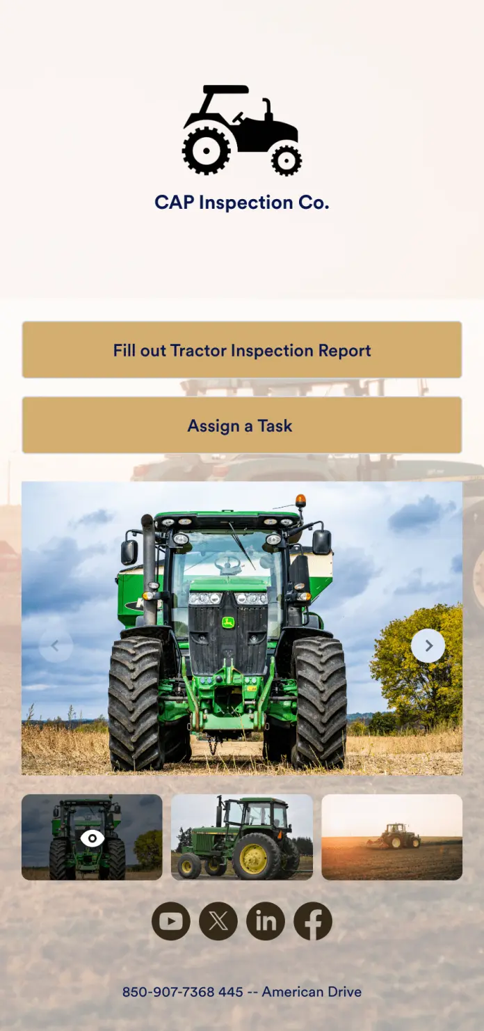 Tractor Inspection App